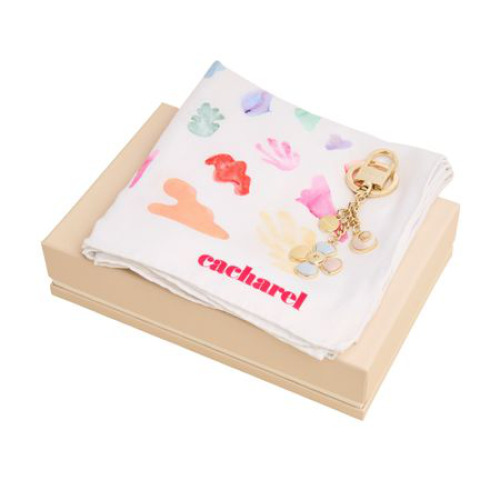 Zestaw upominkowy Cacharel apaszka i brelok CAK535M + CFL536F Natural CPKL535M 