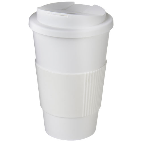 Americano® 350 ml tumbler with grip & spill-proof lid Biały 21069603 