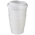 Americano® 350 ml tumbler with grip & spill-proof lid Biały 21069603  thumbnail