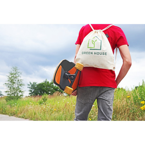 Worek ze sznurkiem z bawełny organicznej B'RIGHT | Meredith Beżowy V0944-20 (1)