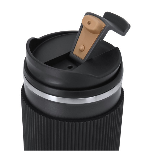 Zestaw upominkowy, kubek termiczny 470 ml, notatnik A5, pióro kulkowe, pudełko podarunkowe Czarny VA290-03 (8)