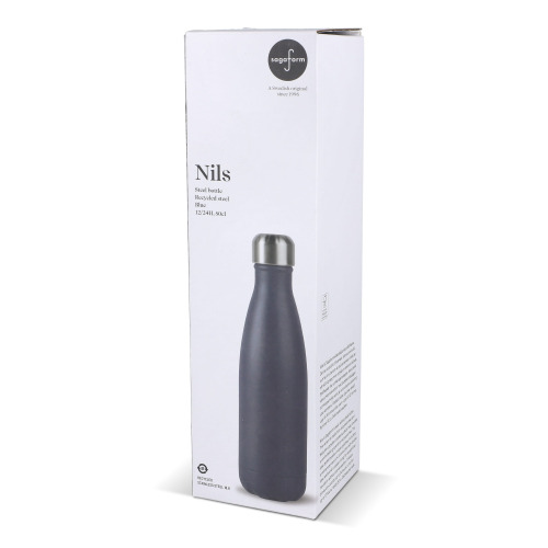 Sagaform Nils Butelka stalowa malowana proszkowo 500 ml Ciemnoniebieski LT52029-N0010 (2)