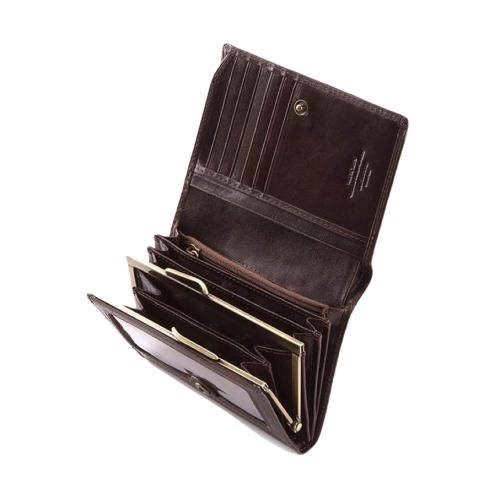 Damski portfel WITTCHEN skórzany z herbem na napę Brązowy WITT10-1-070 (1)