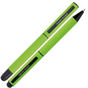 Zestaw piśmienny długopis i pióro kulkowe touch pen soft touch CELEBRATION Pierre Cardin Jasnozielony