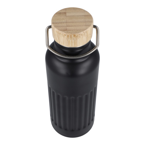 Butelka termiczna ze stali nierdzewnej pochodzącej z recyklingu, 500 ml Czarny LT98699-N0002 (3)