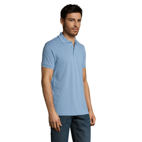 PRIME Męskie polo 200g Sky Blue Pique S00571-SP-XXL (2)