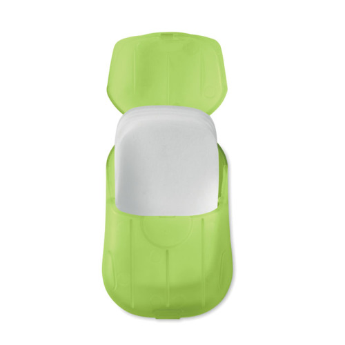 Mydło w listkach w etui PP Przezroczysty limonka MO9957-51 (1)