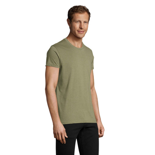 REGENT F Męski T-Shirt 150g Melanż khaki S00553-HK-XL (2)