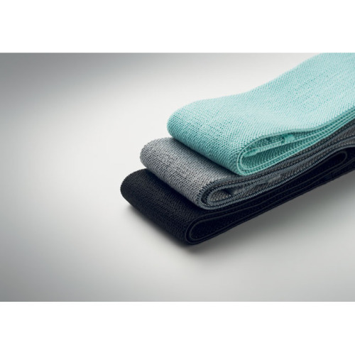 Zestaw 3 opasek fitness w etui Czarny MO6449-03 (6)