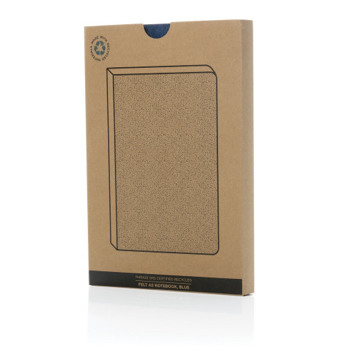Notatnik z filcu z recyklingu A5 Niebieski P774.525 (7)