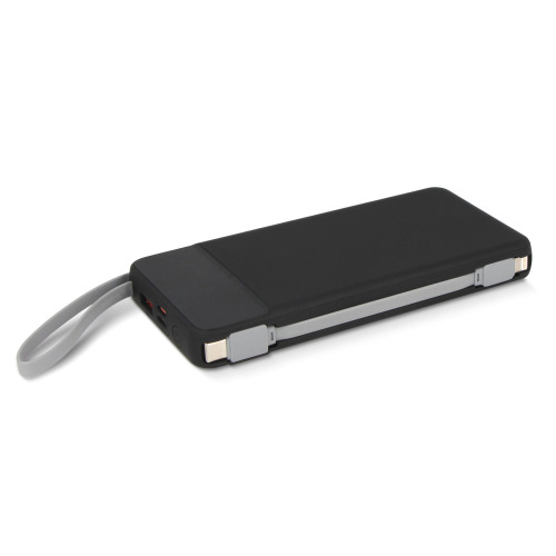 Ziara Powerbank with USB-C & Lightning Cable 10000mAh  Czarny LT95502-N0002 (1)