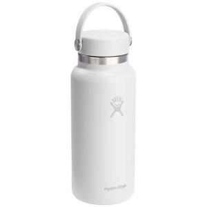 Butelka na wodę Hydro Flask Wide Mouth, pojemność 946 ml, z izolacją termiczną, wykonana ze stali nierdzewnej Biały