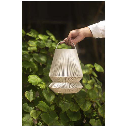 Originalhome Lampion przenośny abażur z recyklingu Jasny szary 12449180 (6)