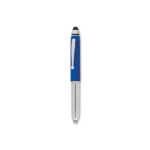 Długopis z rysikiem i latarką granatowy MO8751-04 (5)