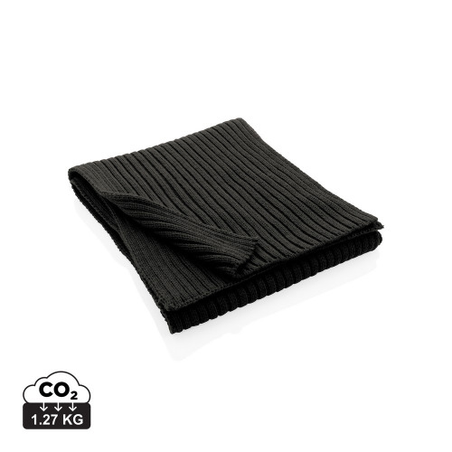 Szalik z dzianiny AWARE™ Polylana® Czarny P453.441 (5)