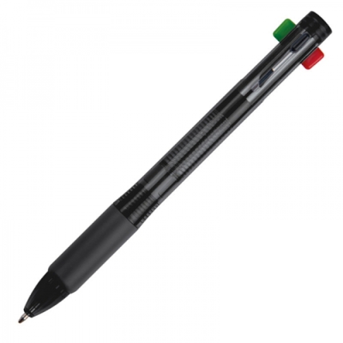 Długopis plastikowy 4w1 NEAPEL czarny 078903 (5)