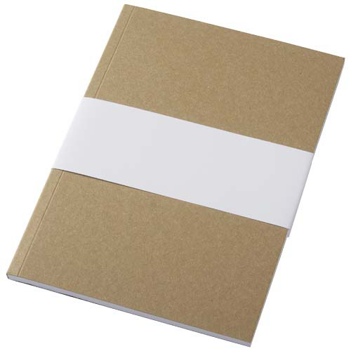 Notatnik A5 Novella Austen z miękką okładką z materiału z recyklingu, papier pakowy — 50 kartek  Piasek pustyni 21026506 (5)