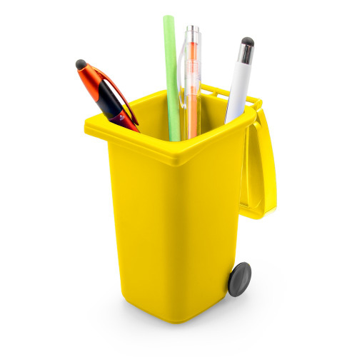 Pojemnik na przybory do pisania „kontener na śmieci” | Erco żółty VA079-08 (4)