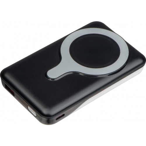 Power bank 10 000 mAh z ładowarką indukcyjną VENTURA Czarny 399903 (1)