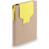 Notatnik, karteczki samoprzylepne, długopis żółty V2842-08  thumbnail