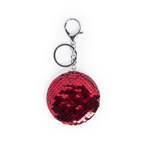 Brelok do kluczy z cekinami Czerwony V0676-05 (1)