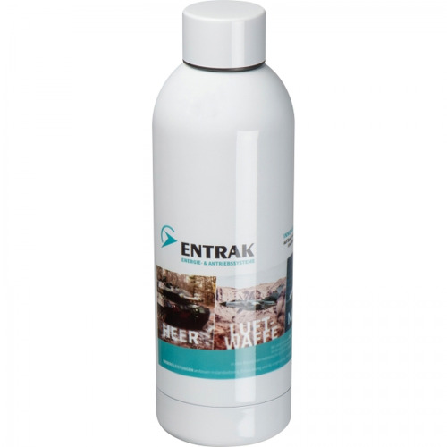 Butelka termiczna stalowa 550 ml ze stali z recyklingu SARA Biały 8382406 (2)
