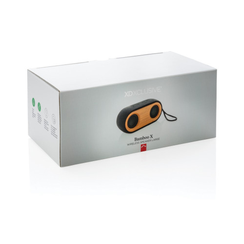 Podwójny głośnik bezprzewodowy 10W Bamboo X Czarny P328.119 (11)