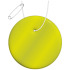 RFX™ reflective okrągła odblaskowa zawieszka z PVC Neonowy żółty 1PR08413  thumbnail