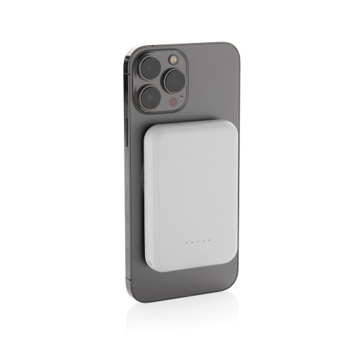 Magnetyczny bezprzewodowy power bank 5000 mAh, 5W Stellar Biały P322.5903 (5)