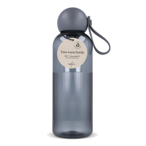 Sagaform Ture butelka na wodę 600 ml Transparentny / ciemnoszary