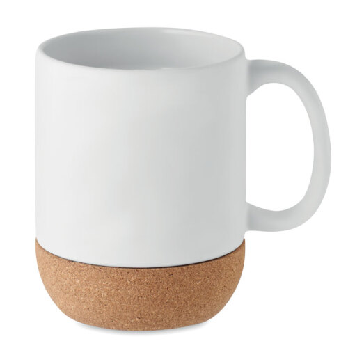 Ceramiczny kubek z korkiem biały MO6839-06 (1)
