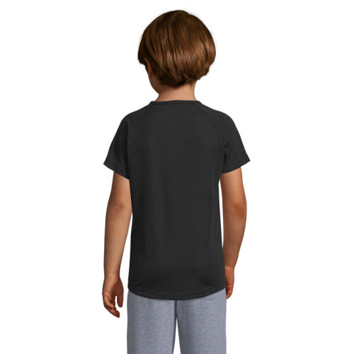 SPORTY Dziecięcy T-Shirt Czarny / Czarny opal S01166-BK-XXL (1)