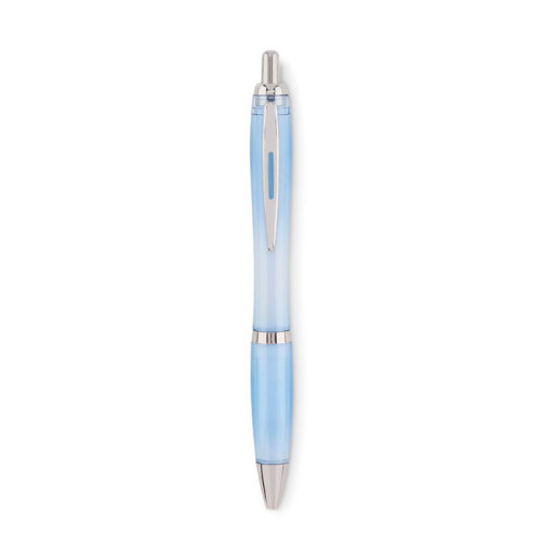 Długopis z RPET przezroczysty błękitny MO6409-52 (2)