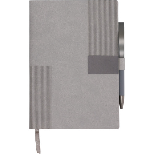 Notes A5 w linie z długopisem MERSIN Szary 562007 