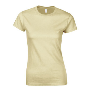 T-shirt Damski Krótki Rękaw Bawełna Ring-Spun