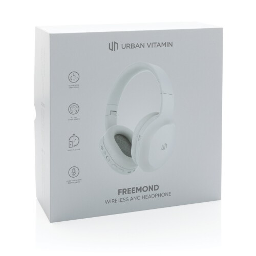 Bezprzewodowe słuchawki nauszne Urban Vitamin Freemond ANC biały P329.743 (18)