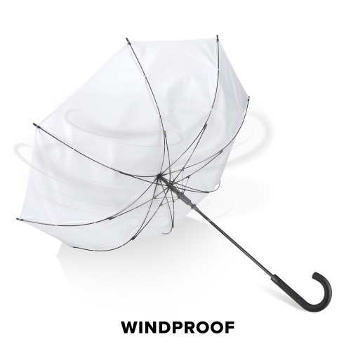 Verdure 190T Pongee 23" Wiatroodporny parasol z uchwytem, automatyczny Biały LT97119-N0001 (5)