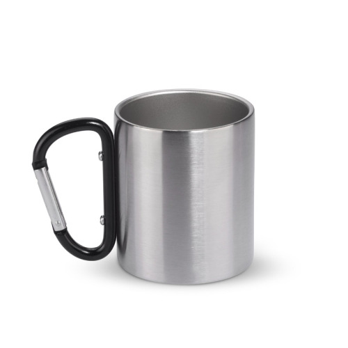 Kubek z karabińczykiem CAMPIC 200 ml Czarny 16400-02 (2)
