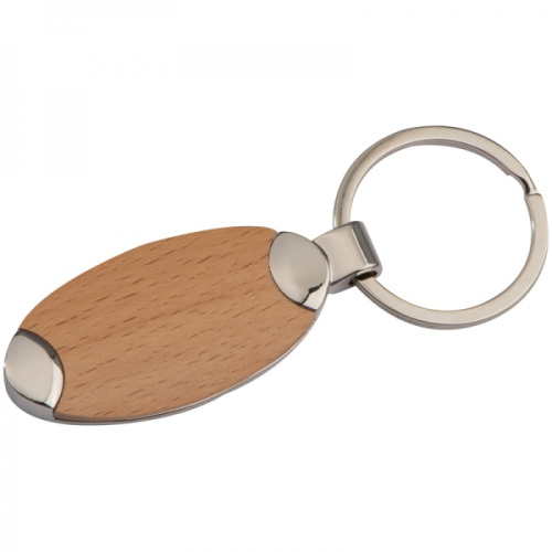 Brelok metalowo-drewniany BALTRUM Brązowy 148901 