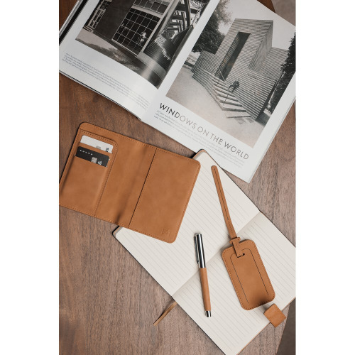 Etui na paszport VINGA Bosler, ochrona RFID Brązowy VG667-16 (4)