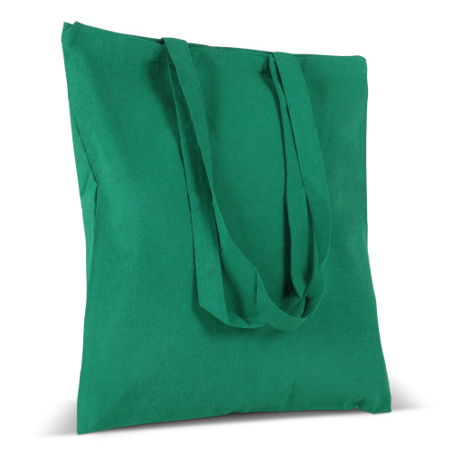 Torba z bawełny z recyklingu z dnem 140g/m² 38x42cm Ciemnozielony LT95241-N0030 (1)