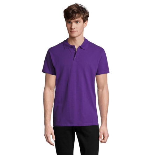 SPRINgII Męskie POLO 210g Dark Purple S11362-DA-S 