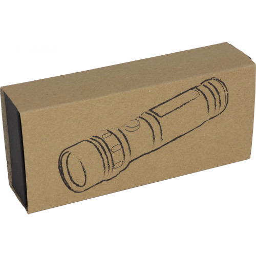 Latarka metalowa 14 LED ERASMO Czarny 8842203 (7)