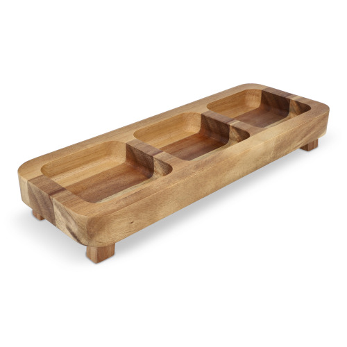 InSideOut Drewniany mini stolik na przekąski, 35 cm Drewniany LT57204-N0093 
