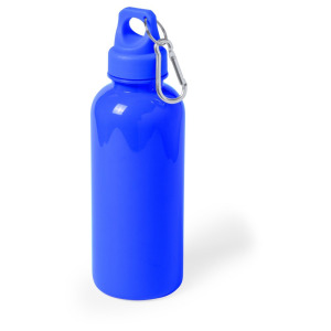 Bidon, butelka sportowa 600 ml z karabińczykiem niebieski