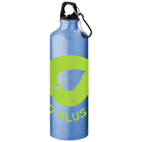Aluminiowa butelka na wodę Oregon z karabińczykiem o pojemności 770 ml Jasnoniebieski 10029704 (2)
