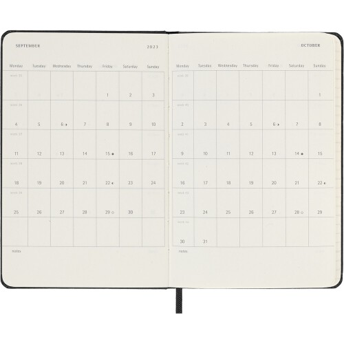 Kalendarz z notatnikiem MOLESKINE czarny VM298-03/2024 (4)