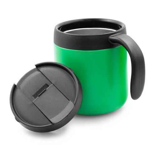 Kubek termiczny 400 ml z rączką | Wyatt Zielony V4838-06 (8)