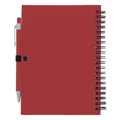 Notatnik z długopisem czerwony V2795-05 (2)