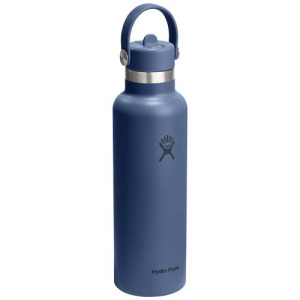Butelka na wodę Hydro Flask Standard Mouth, pojemność 621 ml, izolowana, ze stali nierdzewnej Środkowy niebieski